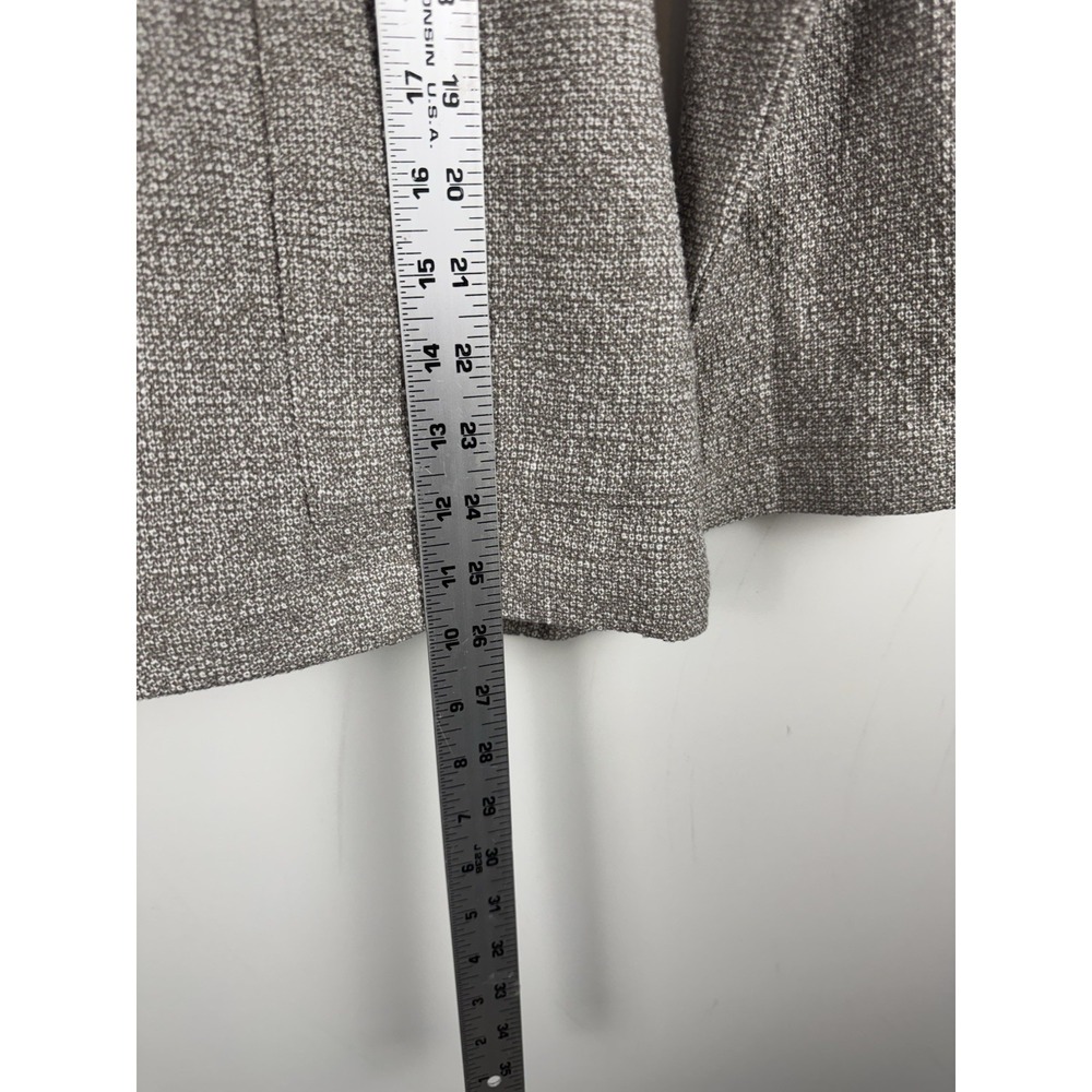 Eileen Fisher Organic Cotton Textured Knit Blazer Jacket Beige Taupe Women's XS - Picture 5 of 6
